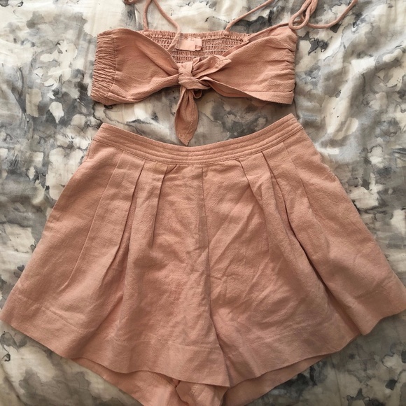 Showpo Blush Shorts Set - Picture 2 of 5